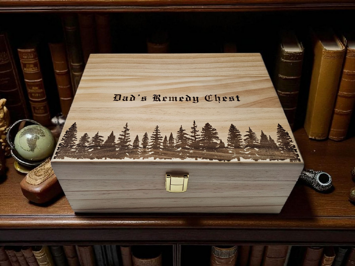 Customized Premium Wooden Keepsake Box- Forest and Nature Themes