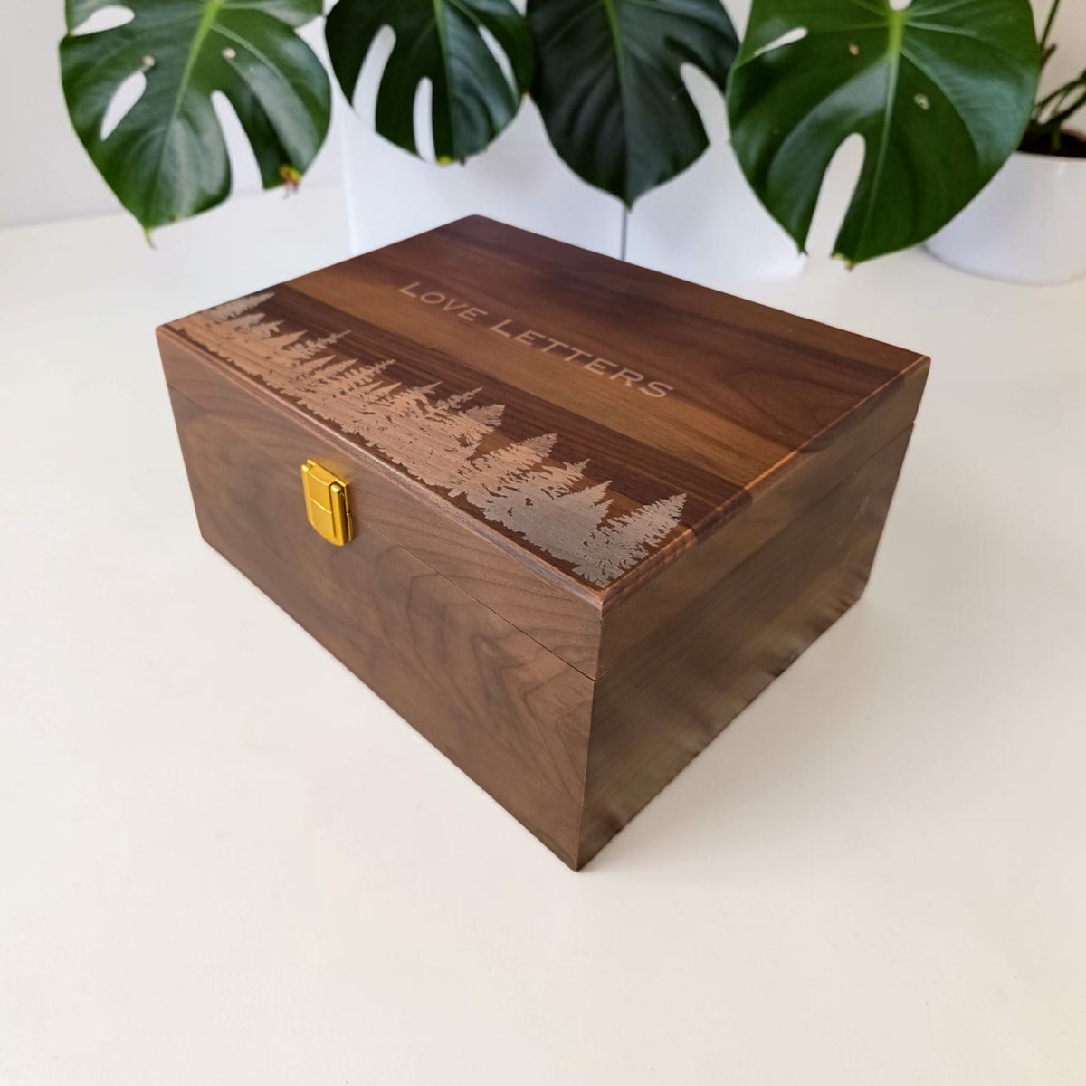 Customized Premium Wooden Keepsake Box- Forest and Nature Themes
