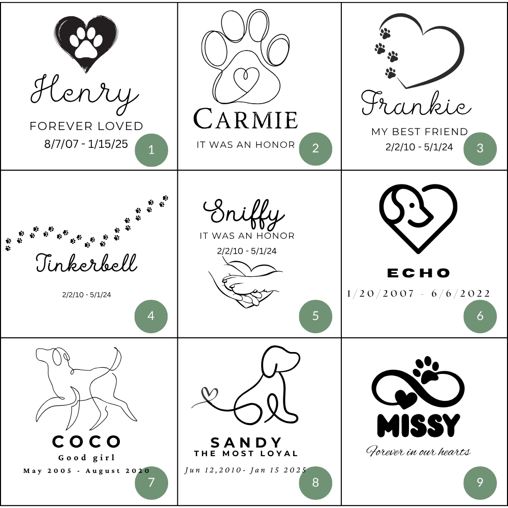 Personalized Dog Memorial Keepsake Box - Wooden Pet Memory Chest